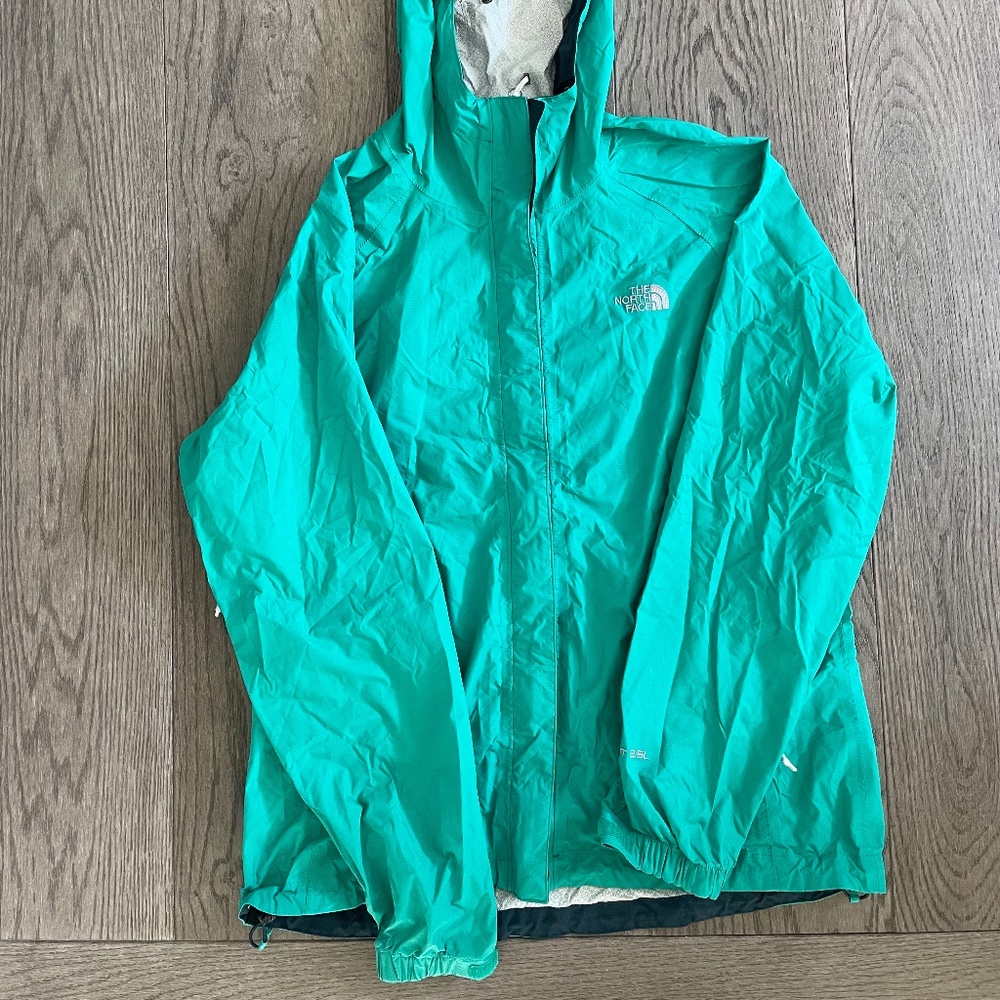 North Face Green Women's Rain Jacket